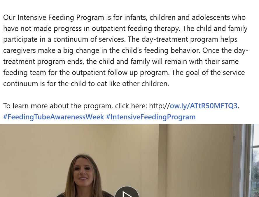 Dr. Kathryn Peterson video: Transitioning from tube feeding to eating