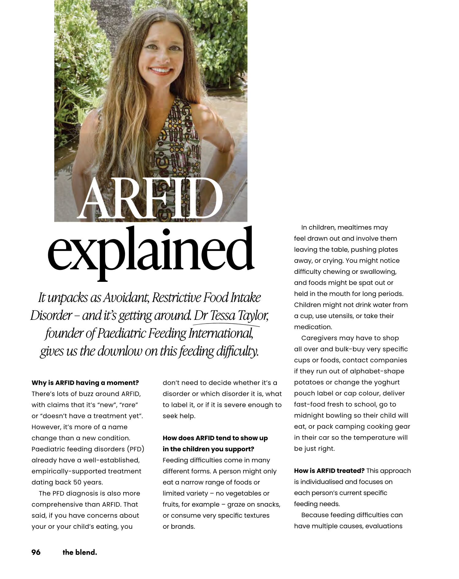 ARFID explained: Dr. Tessa Taylor on Avoidant Restrictive Food Intake Disorder. Pediatric feeding difficulties information. ARFID explained: Dr. Tessa Taylor on Avoidant Restrictive Food Intake Disorder. Pediatric feeding difficulties information.